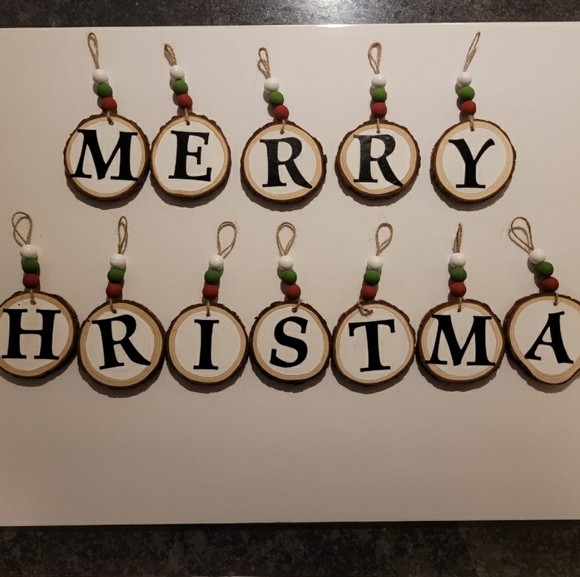 Merry Christmas ornament display. - Picture 2 of 5